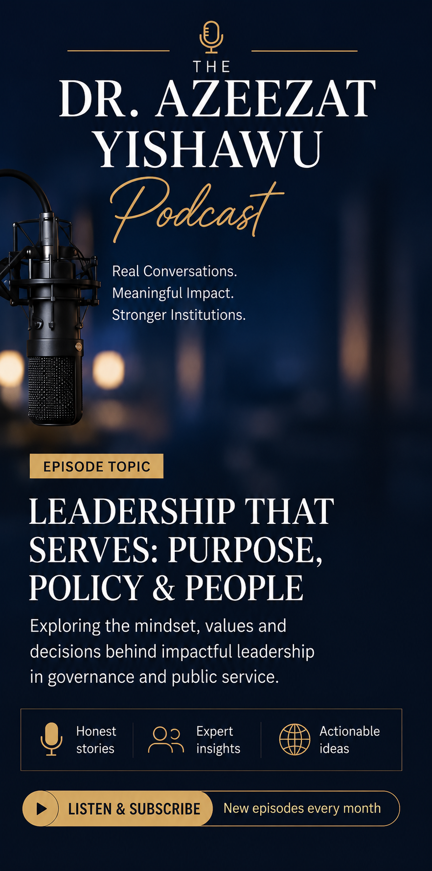 Leadership That Serves: Purpose, Policy & People — podcast episode artwork